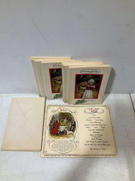 Dubuque History/Memorabilia - The Sportsman’s Lodge - Christmas Cards (Qty 60 cards, 11 envelopes)