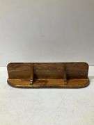 Wood hanging shelf, hand crafted by local craftsman using repurposed wood 19”x9.5”