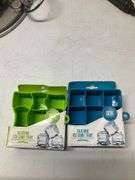 Stainless steel bowl set Vollrath Sheboygan, WI (qty 3) with silicone ice cube trays