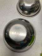 Stainless steel bowl set Vollrath Sheboygan, WI (qty 3) with silicone ice cube trays