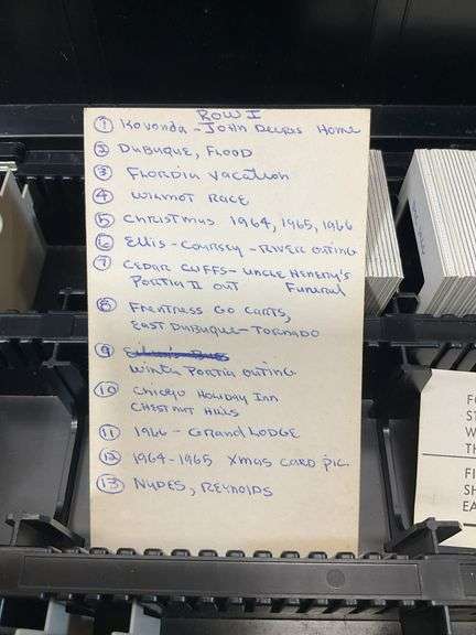 Bush’s flat of transparency, slide photos, pictures