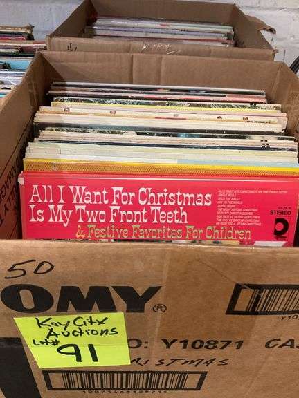 (Qty 50) Christmas LP record