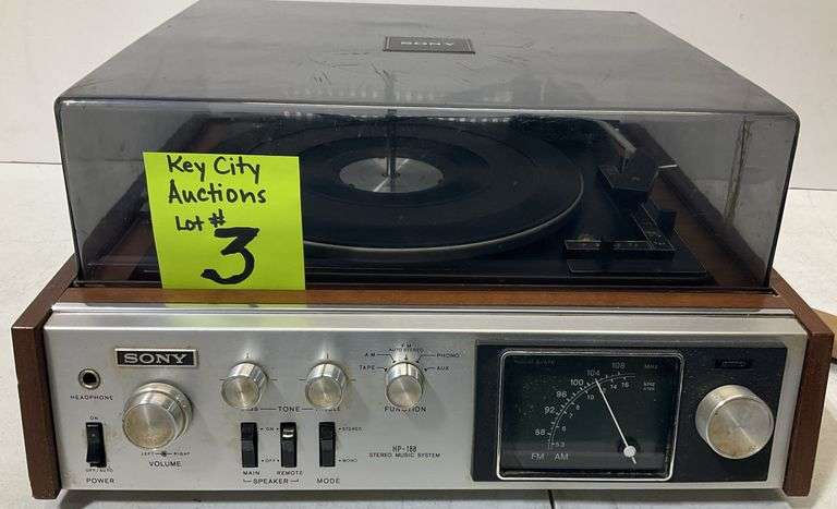 Sony Hp-188 LP record player receiver (Tested works)