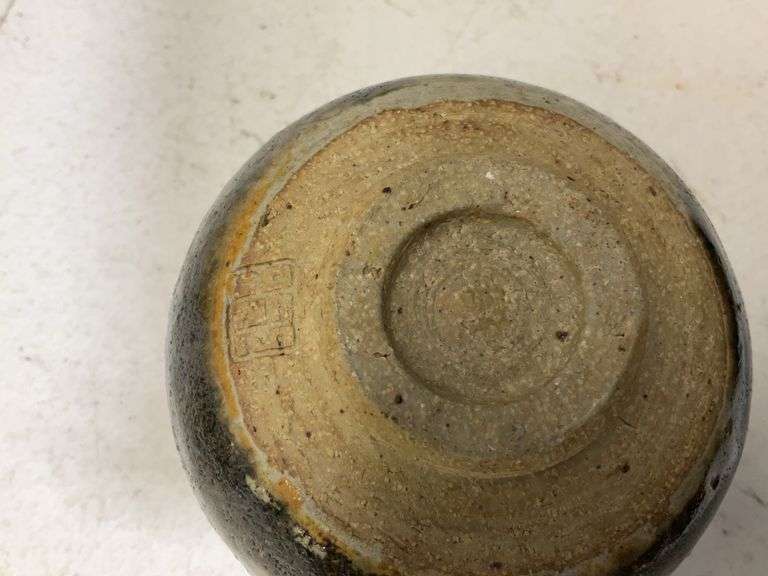 (3) 12” porcelain vase, ceramic fish, and bowl