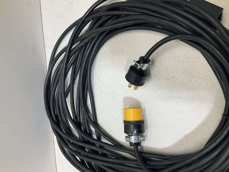 50” black extension cord