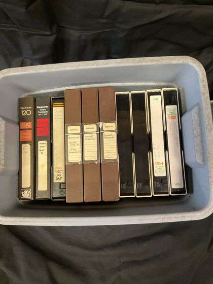 (Qty 10) Miscellaneous homemade VHS Tote