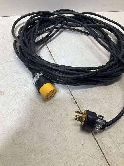 50' black extension cord