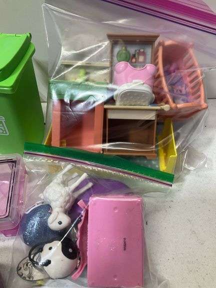 Box of Miscellaneous Barbie Chelsea toy lot