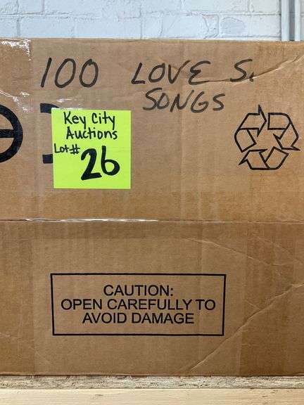 (Qty 100)  love songs, LP records mystery box