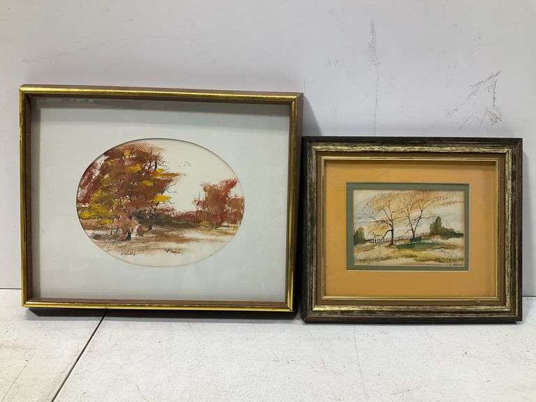 (Qty 2) Bonnie Gladish watercolor paintings