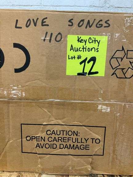 (Qty 110) love songs, LP records mystery box