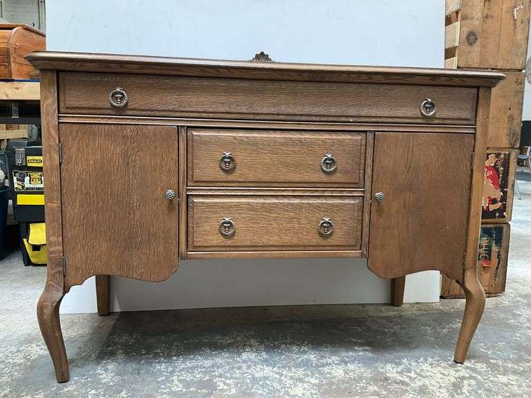 Solid Wood Dovetail Sideboard Buffet Cabinet with drawers 47”x21”x33”