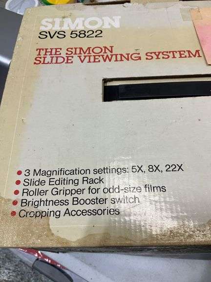 Simon slide viewing system model SVS5822