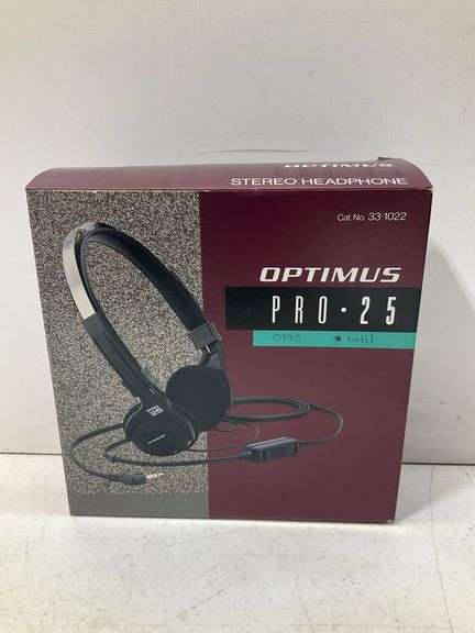 Optimus pro25 stereo headphone (new in box)