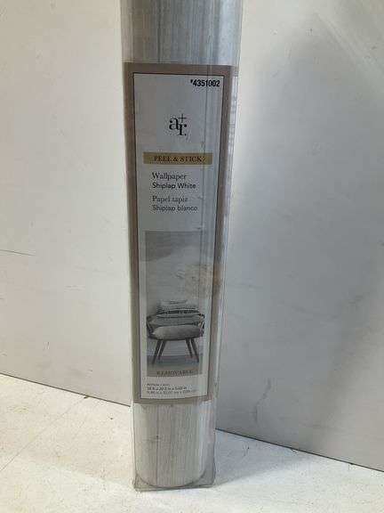 Peel and stick shiplap wallpaper white