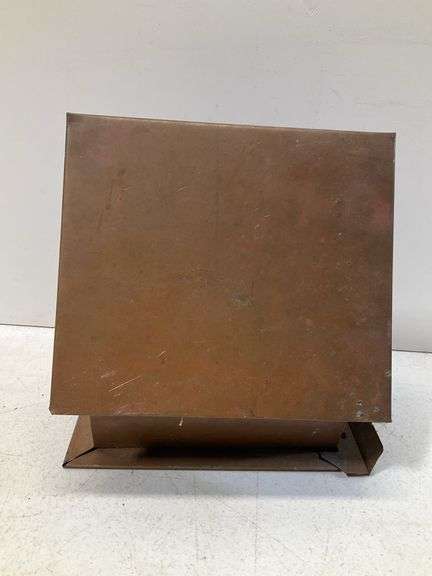 Copper sheet metal birdhouse