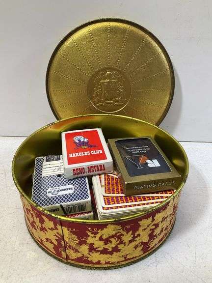 Tin of playing cards