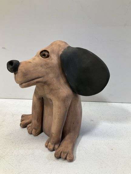 10” tall Ceramic dog