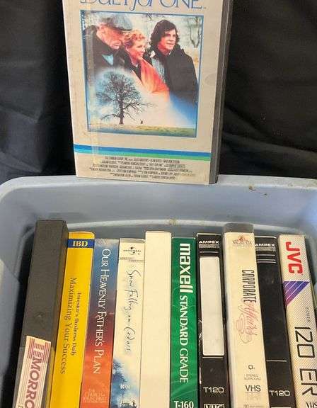 (Qty 10) Misc VHS Tote