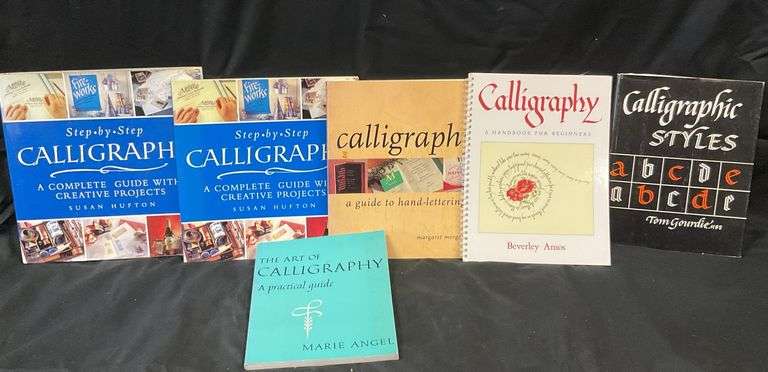 (Qty 6) Calligraphy Books