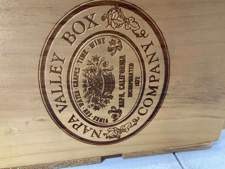 (2) wine box crates