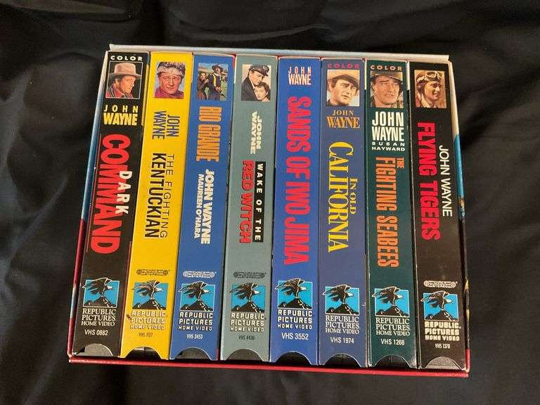 John Wayne (8) VHS set