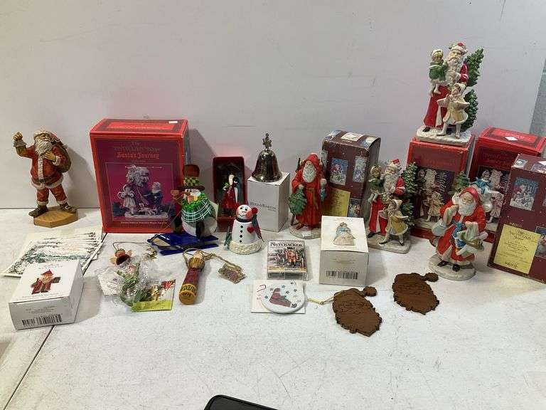 Box of Christmas decorations