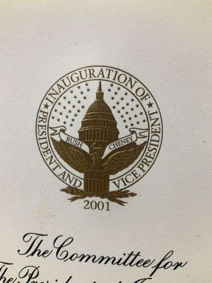 George W Bush inauguration invitation