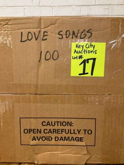 (Qty 100) love songs, LP records mystery box