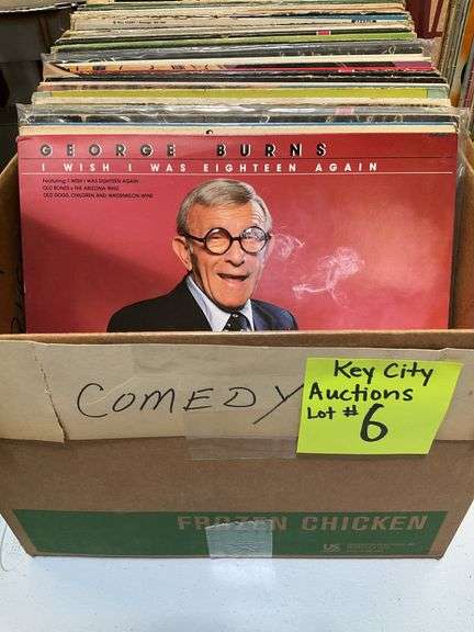 (Qty 57) Comedy Box Lp records