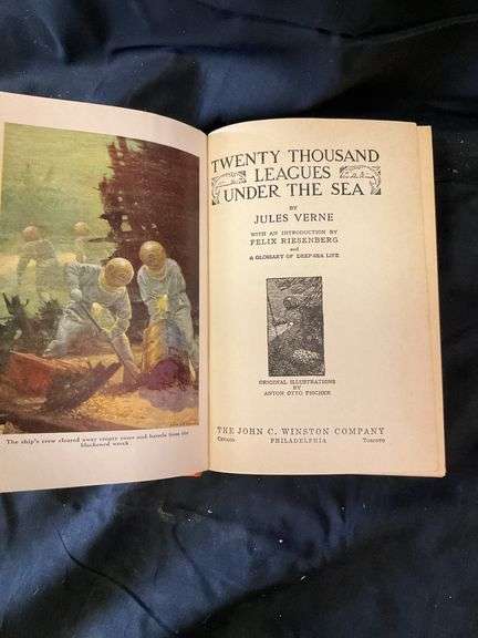 (Qty3) Robin Hood, 20K Leagues, Tom Sawyer Book Lot