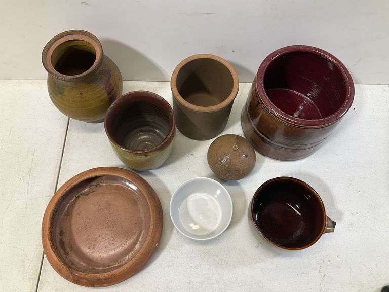 (8) flat of ceramics pottery
