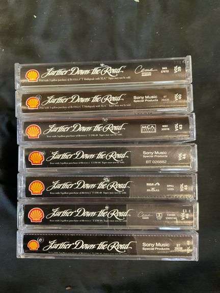 (Qty 7) Shell Oil "Farther down the road" Cassette Tape Lot