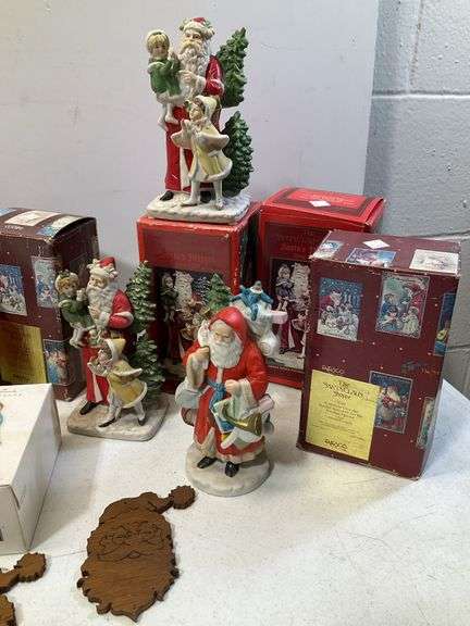 Box of Christmas decorations