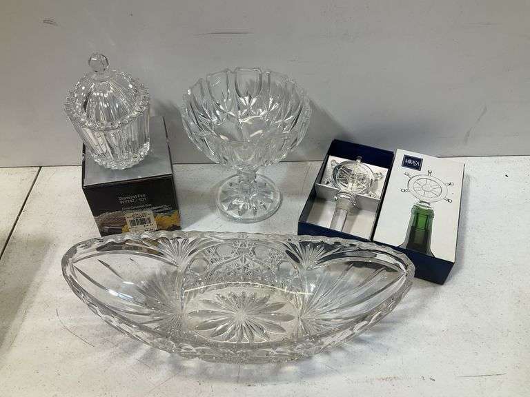 (4) Mikasa crystal lot