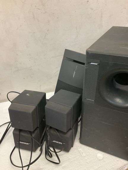 Bose acoustimass model AM–500 subwoofer speakers and surround sound