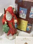 Box of Christmas decorations