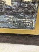 33“ x 25“ sailboat oil painting on canvas