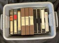 (Qty 10) Miscellaneous homemade VHS Tote