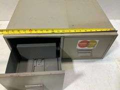 two drawer steel cabinet master charge