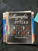 (Qty 6) Calligraphy Books