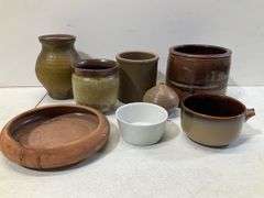 (8) flat of ceramics pottery
