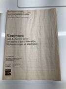 NEW Kenmore auto moisture sensing series 300 dryer gas and electric (dent lower rear right corner, s