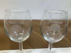 (11) wine and champagne glasses