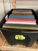 (Qty 20) LP records various box sets tote