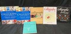 (Qty 6) Calligraphy Books