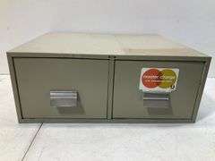two drawer steel cabinet master charge