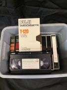(Qty 10) Miscellaneous homemade VHS Tote