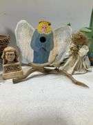 (9) angel and Peter rabbit decor lot