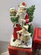 Box of Christmas decorations